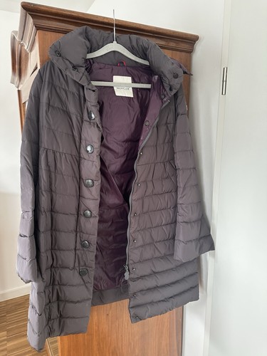 Moncler jura aubergine mantel - jura,