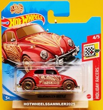 HOT WHEELS HOLIDAY RACERS "VOLKWAGEN KÄFER / BEETLE" FARBE ROT OVP ANSEHEN!