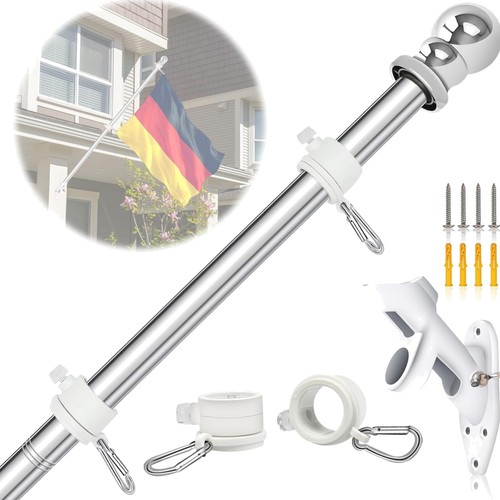 Fahnenmast edelstahl 5m - fahnenmast,