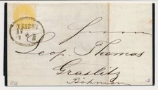 ÖSTERREICH 1866 2kr, gelb