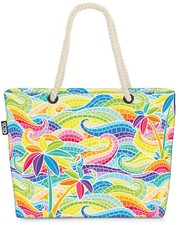 Hawaii Mosaik Palme Beach Bag