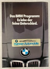 BMW Prospekt Programm 1980 3er 5er 6er 7er M1