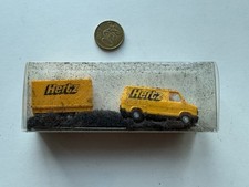 i874 Praline 1:87 Kleintransporter Peugeot mit Anhänger P/P Hertz OVP gelb