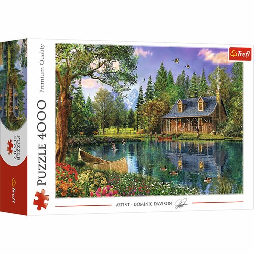Trefl puzzle hütte see - trefl, am
