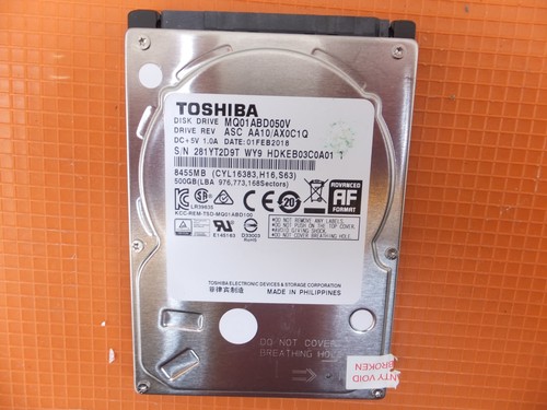 500gb toshiba hdd - hdd, zoll