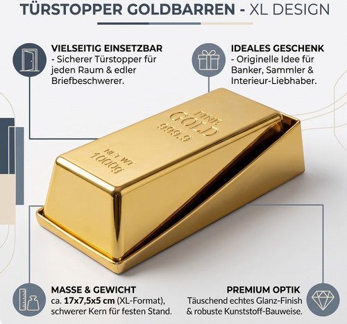 Türstopper goldbarren - türstopper,
