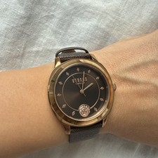 Versace Damen Armbanduhr Leder