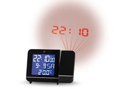 Digitaler Projektionswecker / Funkuhr - DIMMBAR - in schwarz von AURIOL