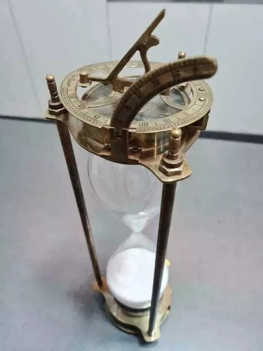 Messing sanduhr sonnenuhr - messing,