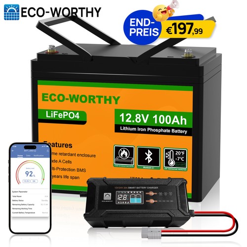 100ah lifepo4 bluetooth - 12.8v,