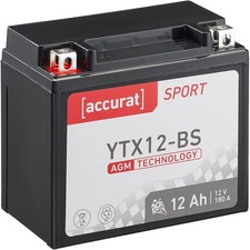 Motorradbatterie YTX12-BS AGM