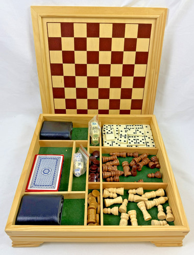 Spielesammlung holz holzbox - holz, 8