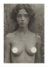 Vintage Akt Foto Frau, SW