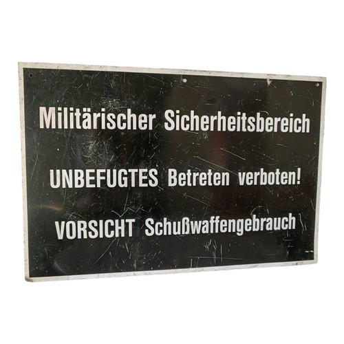Metallschild militärischer - metallschild,