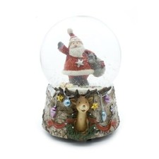 Weihnachten Schneekugel Weihnachtsmann Spieluhr We wish you