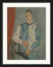 Der Harlekin von Barcelona Pablo Picasso 1917 Kostüm Faks_Plakatwelt 1361