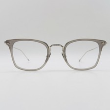 Thom Browne Brille Herren Damen oval grau silber Titan TBX 905 elegant NEU