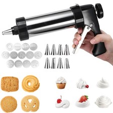 22tlg Gebäckpresse Zubehörset Backspritze Garnierspritze Gebäckspritze für Keks