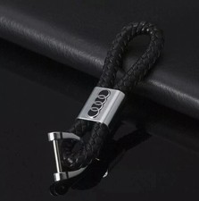 Audi Schlüsselanhänger Metall Zopfmuster geflochten hochglanz Autoschlüssel