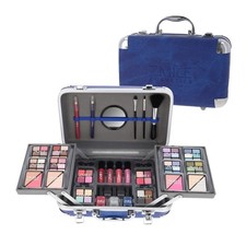Schminkkoffer Traveller Blue Set 87 teilig Kosmetik Schminke Koffer NEU OVP