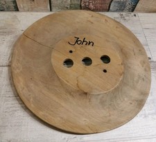 Vintage Hutform Hutmacher Krempe John aus Holz 1 Stück mit Kleinen Riss