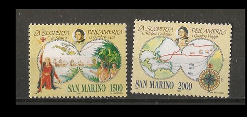 San marino 1992 1493 1494 - 1992, 1493-1494