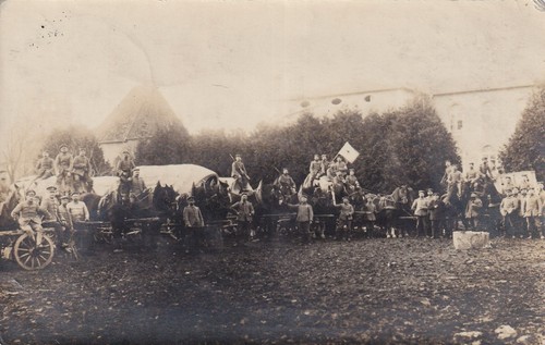 Foto soldaten mit pferde - ak,