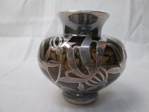 Art deco vase spahr braunes - art,