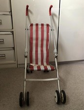 Maclaren Play Buggy Vintage 80er rot-weiß gestreift 