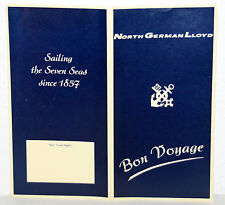 NORTH GERMAN LLOYD - Ticket-Tasche "BON VOYAGE!" 1960