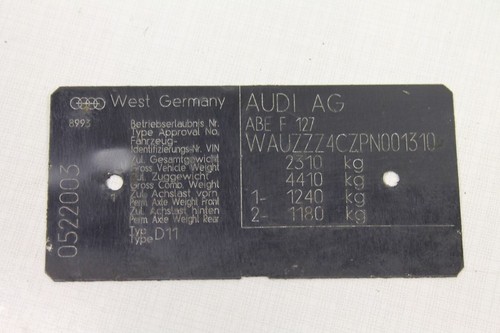 Audi d11 original - v8,