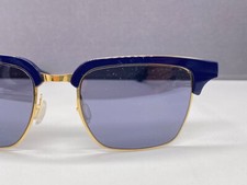 ic Berlin Sonnenbrille Damen Blau eckig Gold Rechteckig Quadratisch
