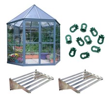 Alu Gewächshaus Oasis Set Ø