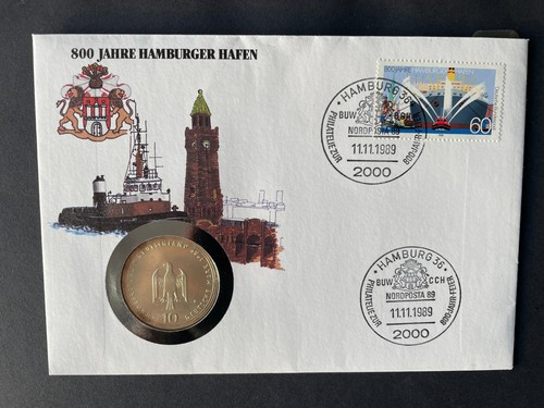 Numisbrief 800 jahre hamburger - 800,