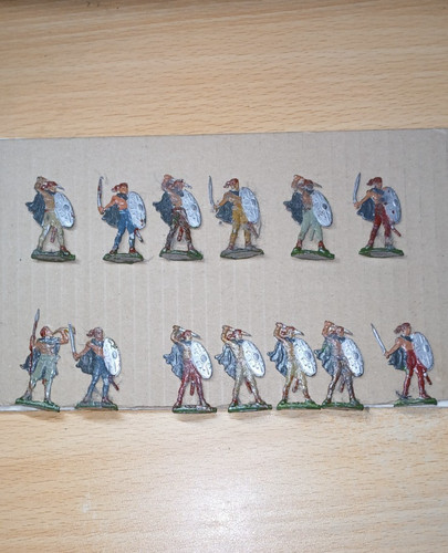 Zinnflachfiguren bemalt - mm,
