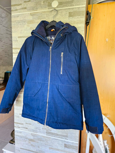 Yigga winterjacke blau mit - winterjacke,