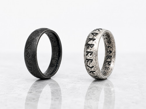 Wikinger runenring edelstahl - runenring,,