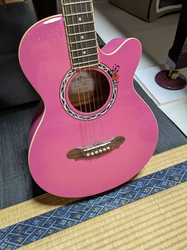 Gypsy rose pink - rose, akustikgitarre