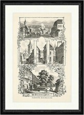 Die Krämerbrücke in Erfurt H. Kruspe Deutsches Reich Thüringen Faksimile_E 11603