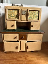 (RB)5025-4963, alter Küchen Schrank, Puppenhaus Möbel Spielzeug, Deko