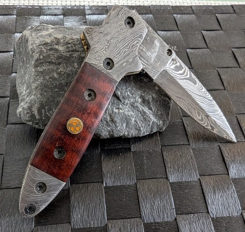 Damastmesser folder handmade - damastmesser,