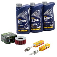 Inspektion für Yamaha XS 400 XS360 XS 250 1977-1982 Set Öl 3L Ölfilter Zündkerze