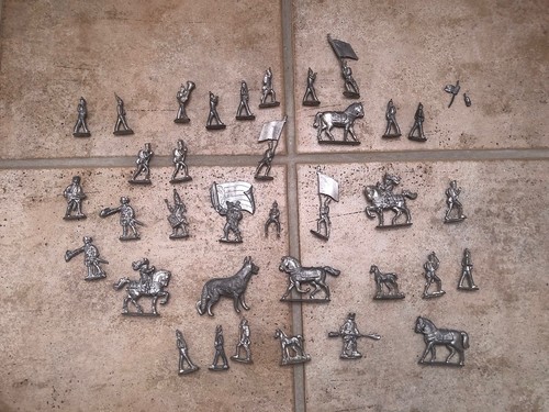 Alte zinnsoldaten figuren - zinnsoldaten, /