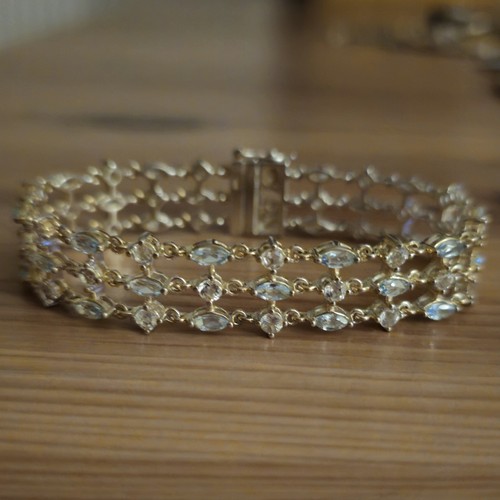 Edelstein armband 60 blau - edelstein-armband,, blau-
