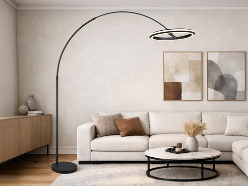 Xxl stehlampe 205cm gebogen - stehlampe,