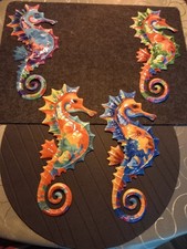 Metall Seepferdchen Neu Bunt