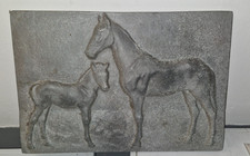ALU  Wand-Relief-Bild Pferde Metallbild Wandbild Wanddeko