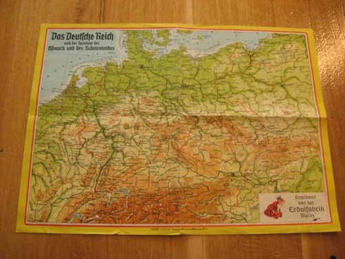 Alte landkarte deutschland - alte, mit