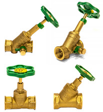 Messing Ventil DVGW 1/2 3/4 1 Zoll – Absperrventil für Trinkwasser & Heizung