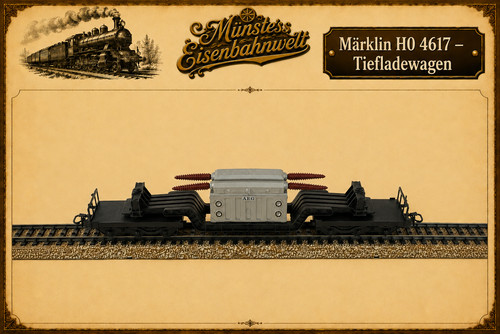 Märklin 4617 tiefladewagen - märklin, h0
